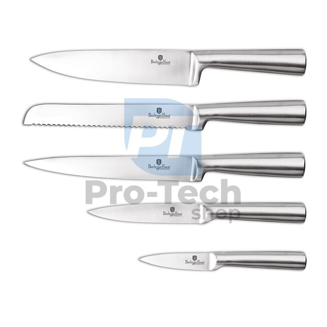 6-teiliges Küchenmesser-Set aus Edelstahl mit Ständer AQUAMARINE 20071