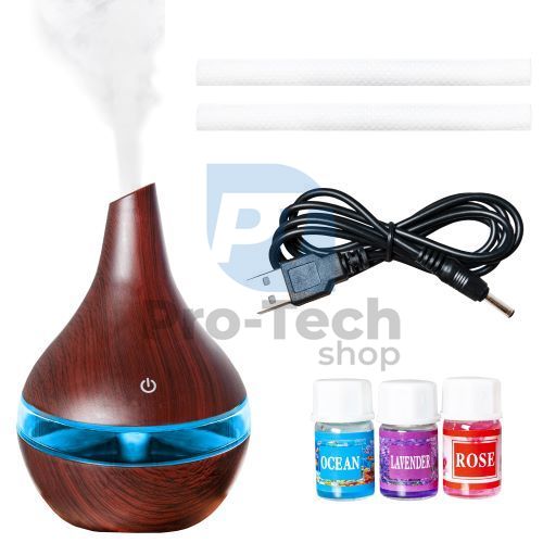 Aroma Diffusor - Luftbefeuchter 300ml USB - dunkelbraun 73950