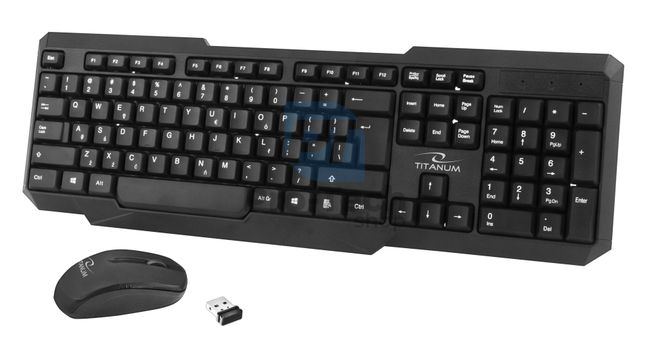 Kabellose Tastatur mit USB-Maus MEMPHIS 73360