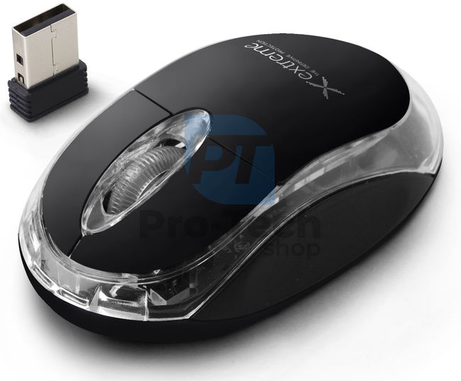 Kabellose 3D-USB-Maus HARRIER, schwarz 73446