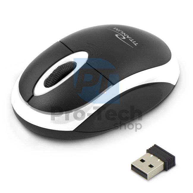 Kabellose 3D-USB-Maus VULTURE, schwarz und weiß 73422