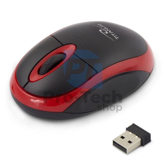 Kabellose 3D USB-Maus VULTURE, schwarz-rot 73421
