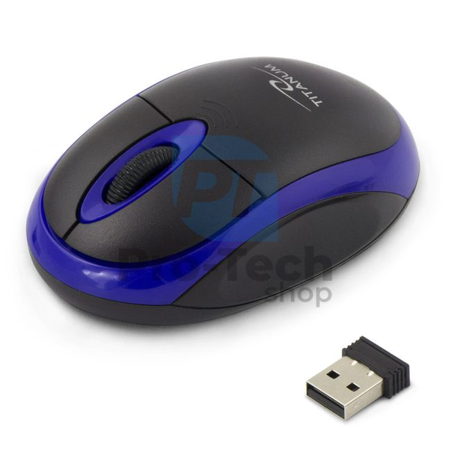 Kabellose Maus 3D USB VULTURE, schwarz und blau 73418