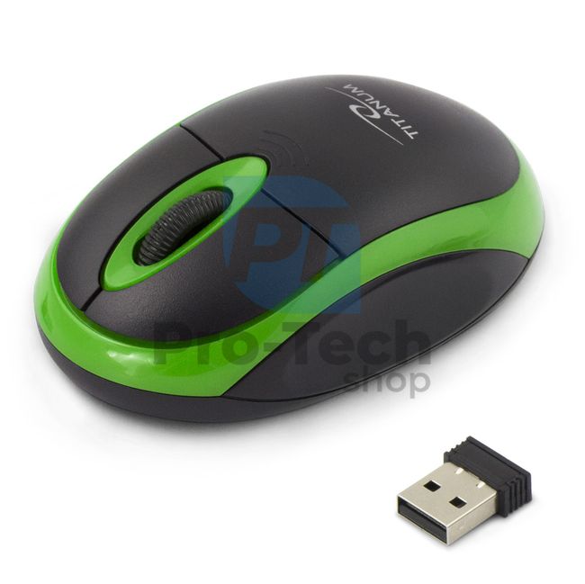 Kabellose 3D-USB-Maus VULTURE, schwarz-grün 73420