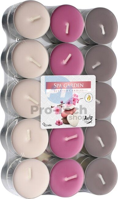 Tee-Kerzen Spa Garden Linteo Satin AROMA 30 Stück 30474