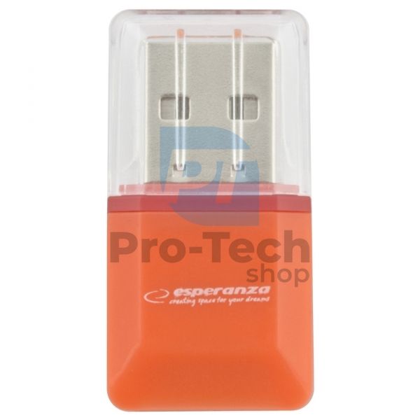 Kartenleser MicroSD/TF USB2.0 orange 72222