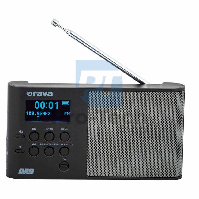 Digitales DAB/FM-Taschenradio Orava, schwarz 73500