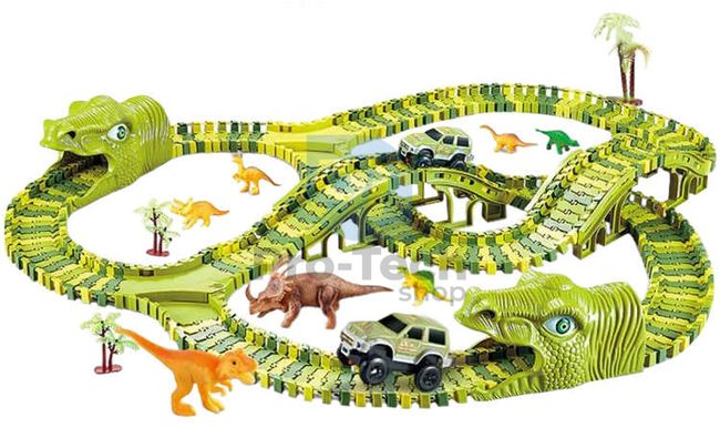 Dinosaurier Auto Spur 240 Teile 74110