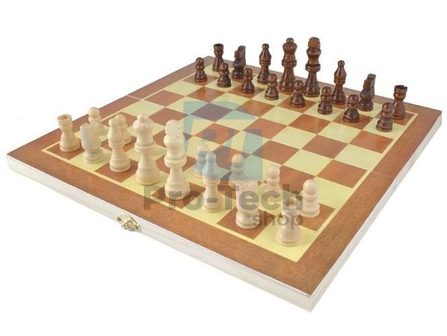 Schachspiel aus Holz 28x28cm 74169