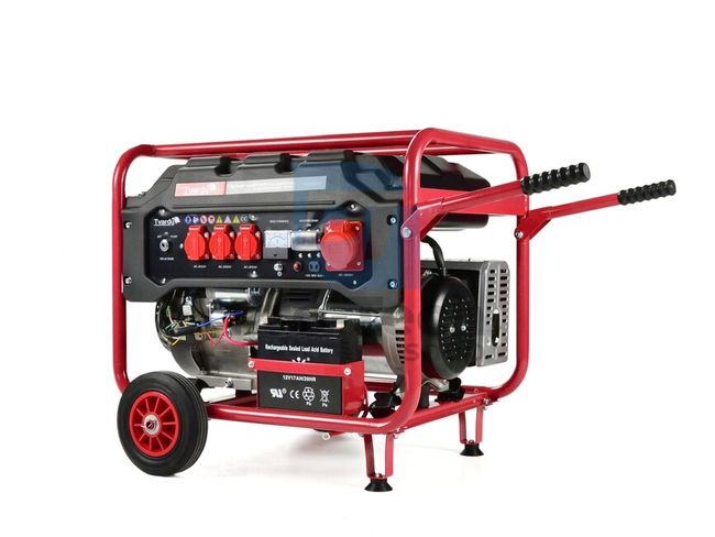 Stromerzeuger 6600W 230/400V mit Elektrostart und AVR (Generator) 14468