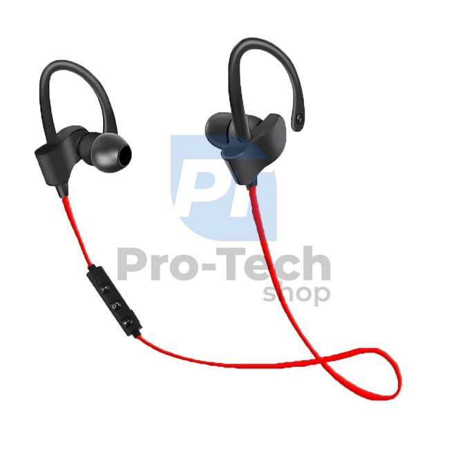 Bluetooth-Freisprecheinrichtung, Sport, schwarz und rot 72807