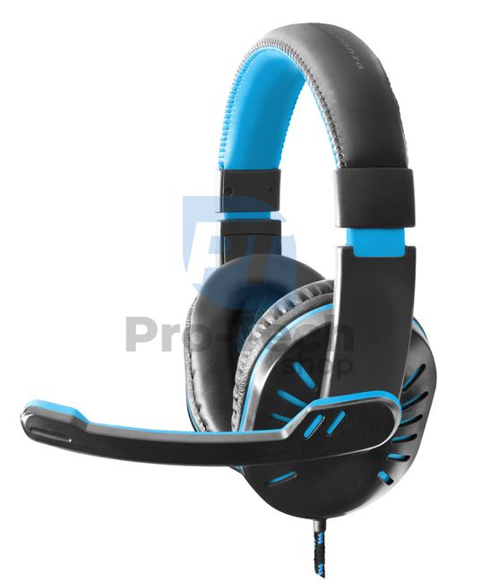 Gaming-Headset mit Mikrofon CROW, blau 72661