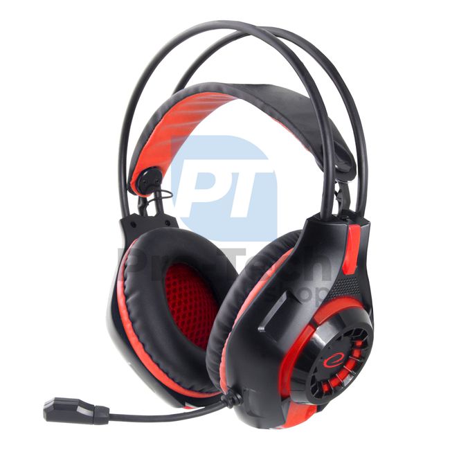 Gaming-Headset mit Mikrofon DEATHSTRIKE, rot 72672