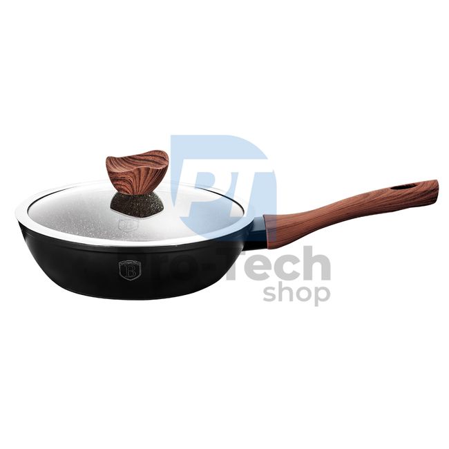 Tiefe Bratpfanne mit Marmoroberfläche und Deckel 24cm EBONY ROSEWOOD COLLECTION 20771