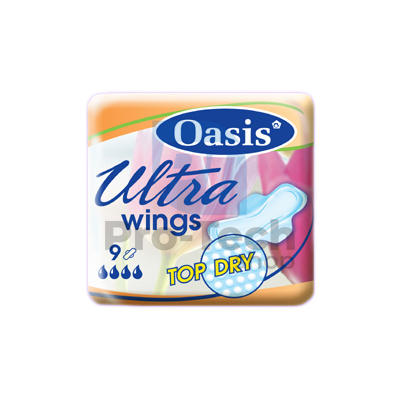 Damenbinden Ultra Plus Top Dry Linteo Oasis 9 Stück 30453