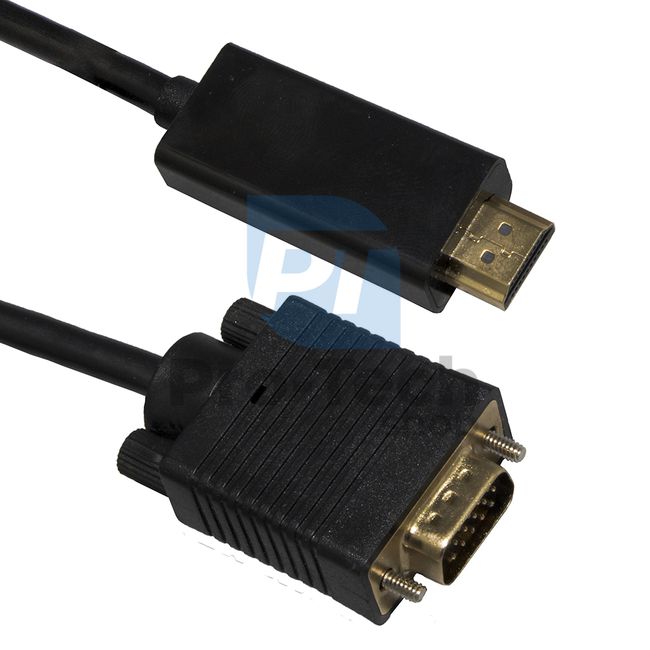 HDMI - VGA D-SUB Kabel mit Signalwandler 2m 72359