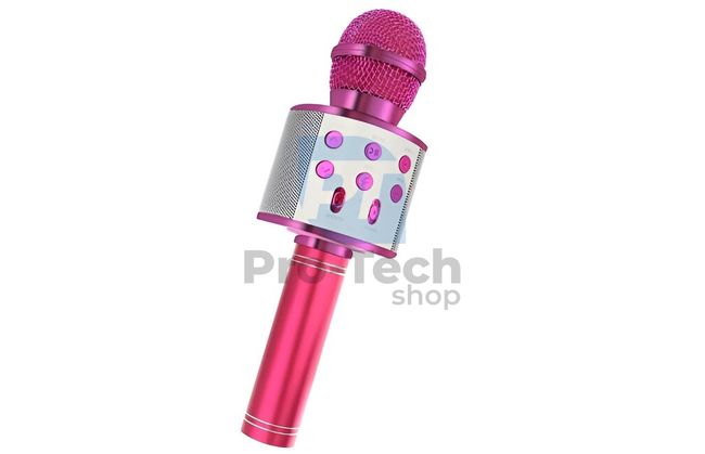 Karaoke-Mikrofon mit Lautsprecher, rosa 74405