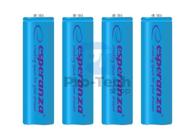 Wiederaufladbare Batterie NI-MH AA 2000mAh 4 Stück, blau 73330