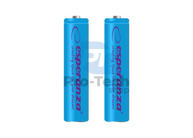 Wiederaufladbare Batterie NI-MH AAA 1000mAh 2 Stück, blau 73315