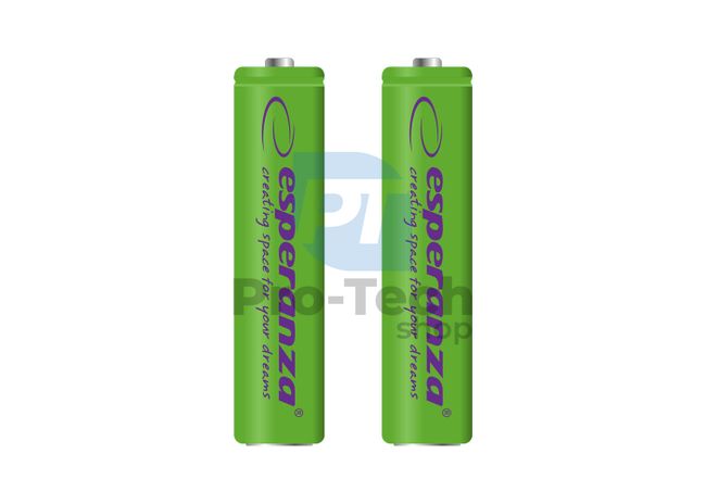 Wiederaufladbare Batterie NI-MH AAA 1000mAh 2 Stück, grün 73316