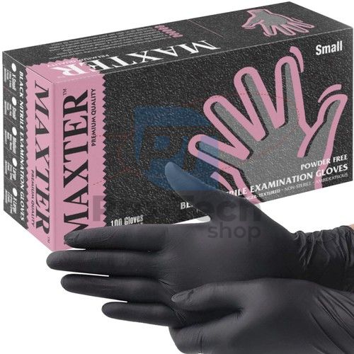 Nitril-Handschuhe 100 Stk. S - schwarz 74717