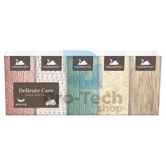 3-lagige Papiertaschentücher HARMONY DELICATE CARE BUTTER - 10x10 Stück 30507