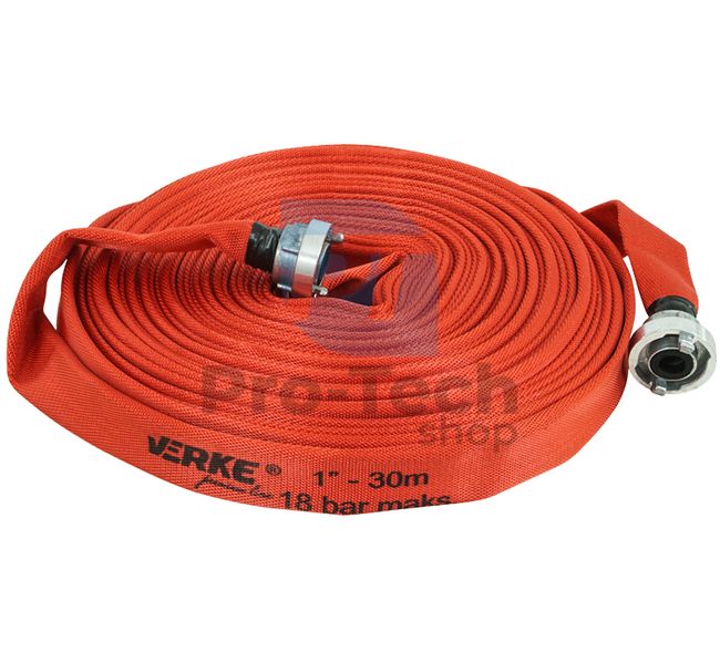 Feuerwehrschlauch mit 1" Ende 30m 18bar Premium 15256