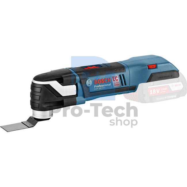 Professionelle oszillierende Präzisionssäge Bosch + GOP 18V-28 + Professional 03316