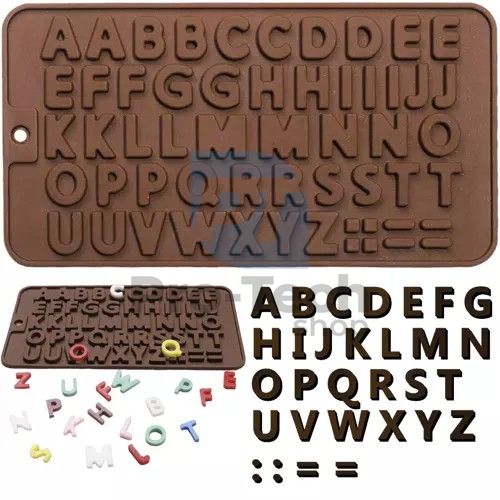 Silikonform für Schokolade - Buchstaben Ruhhy 19557 75130