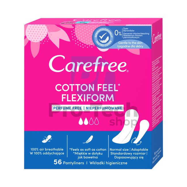 Intim-Slips - Carefree Cotton Flexiform 56 Stück 30554