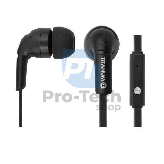 In-Ear-Kopfhörer mit Mikrofon, schwarz 73352