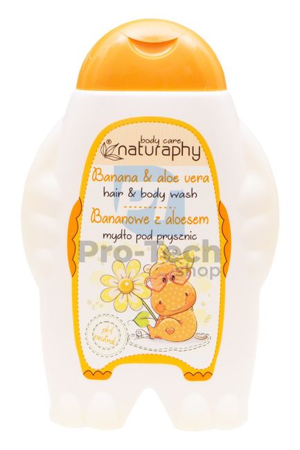 Duschgel und Shampoo für Kinder 2in1 Banane und Aloe Vera Naturaphy 300ml 30030