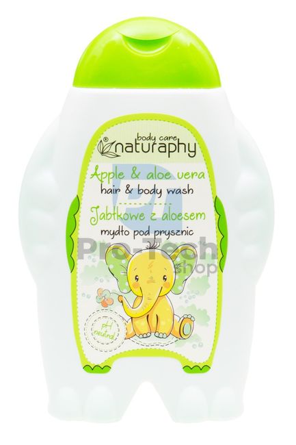 Duschgel und Shampoo für Kinder 2in1 Apfel und Aloe Vera Naturaphy 300ml 30032