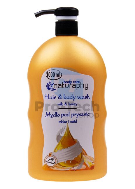 Duschgel und Shampoo 2in1 Honigmilch mit Aloe-Vera-Extrakt Naturaphy 1000ml 30291