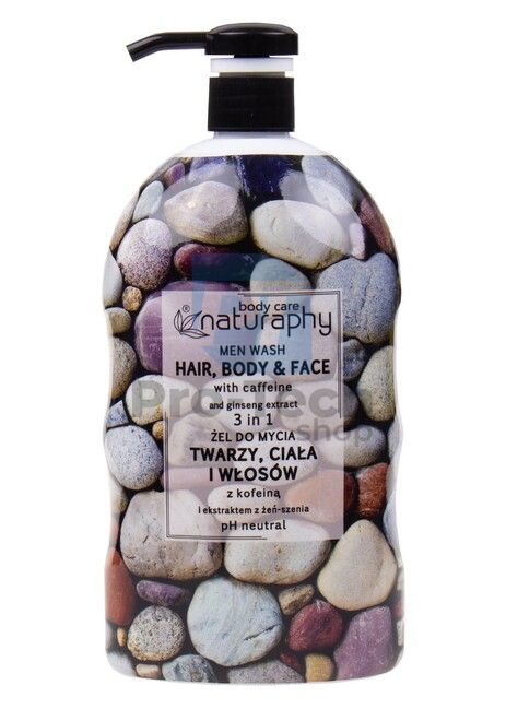 Duschgel, Shampoo und Gesichtsgel für Männer 3in1 Ocean Body care Naturaphy 1000ml 30128