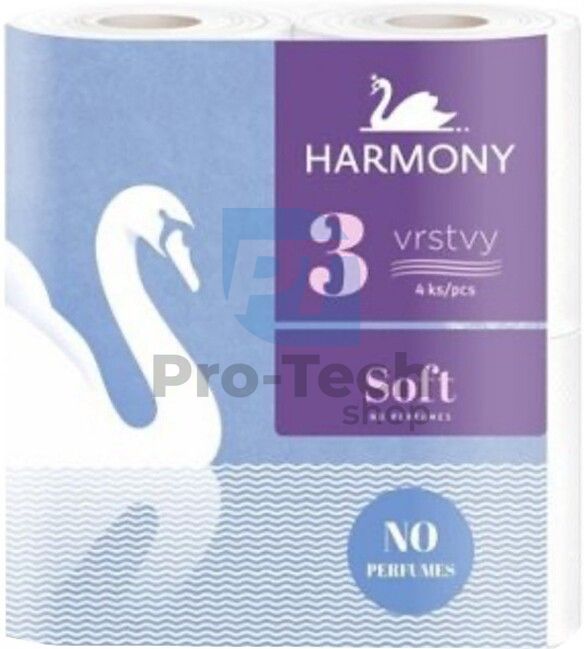 3-lagiges Toilettenpapier HARMONY SOFT - 4 Stück 30499