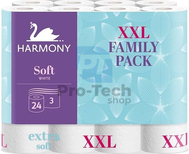 3-lagiges Toilettenpapier HARMONY SOFT XXL - 24 Stück 30500