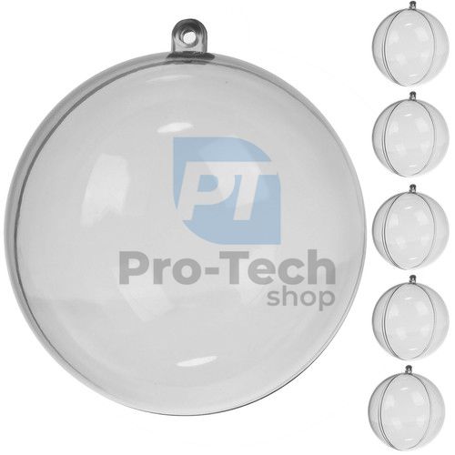 Transparenter Weihnachtsschmuck 10 cm - 5er-Set Ruhhy 22276 76100