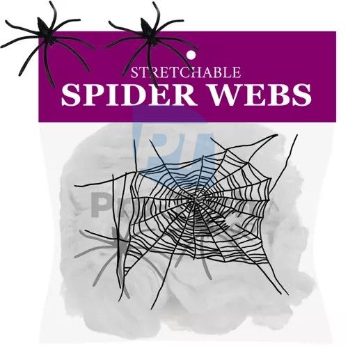Künstliches Spinnennetz mit 2 Spinnen Malatec 19759 75409