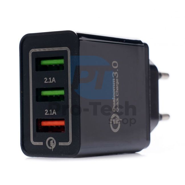 Universal USB-Netzadapter 2x2,1A 1xQUICK CHARGE 3,0A 16758