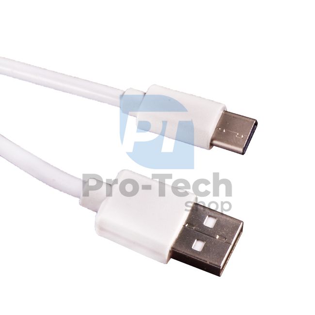 USB-C Kabel 2.0, 2m, weiß 72382