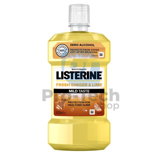 Listerine Frischer Ingwer & Limette Milder Geschmack Mundwasser 500ml 30584