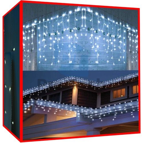 Weihnachtsbeleuchtung - Eiszapfen 300 LED kaltweiß 76158