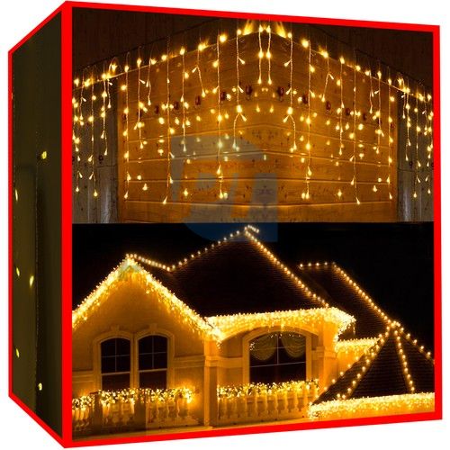 Weihnachtsbeleuchtung - Eiszapfen 500 LED warmweiß 76161