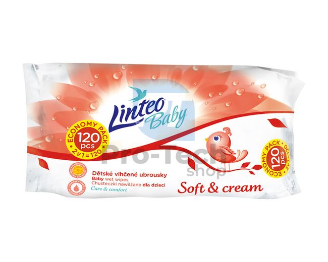 Linteo Baby Soft und Creme Feuchttücher 120 Stück 30432