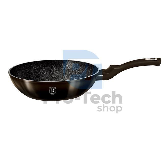 WOK-Pfanne mit Marmoroberfläche 28cm METALLIC LINE SHINY BLACK EDITION 20329