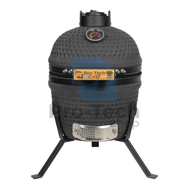 Garten Keramik Grill Kamado CL-13 schwarz matt Pro-Tech CHEF 40346