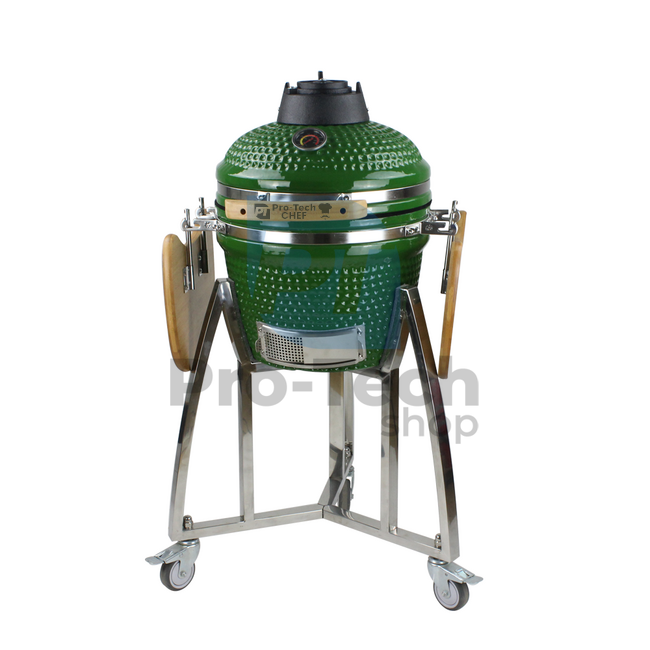 Garten Keramik Grill Kamado CL-16 grün Pro-Tech CHEF 40283